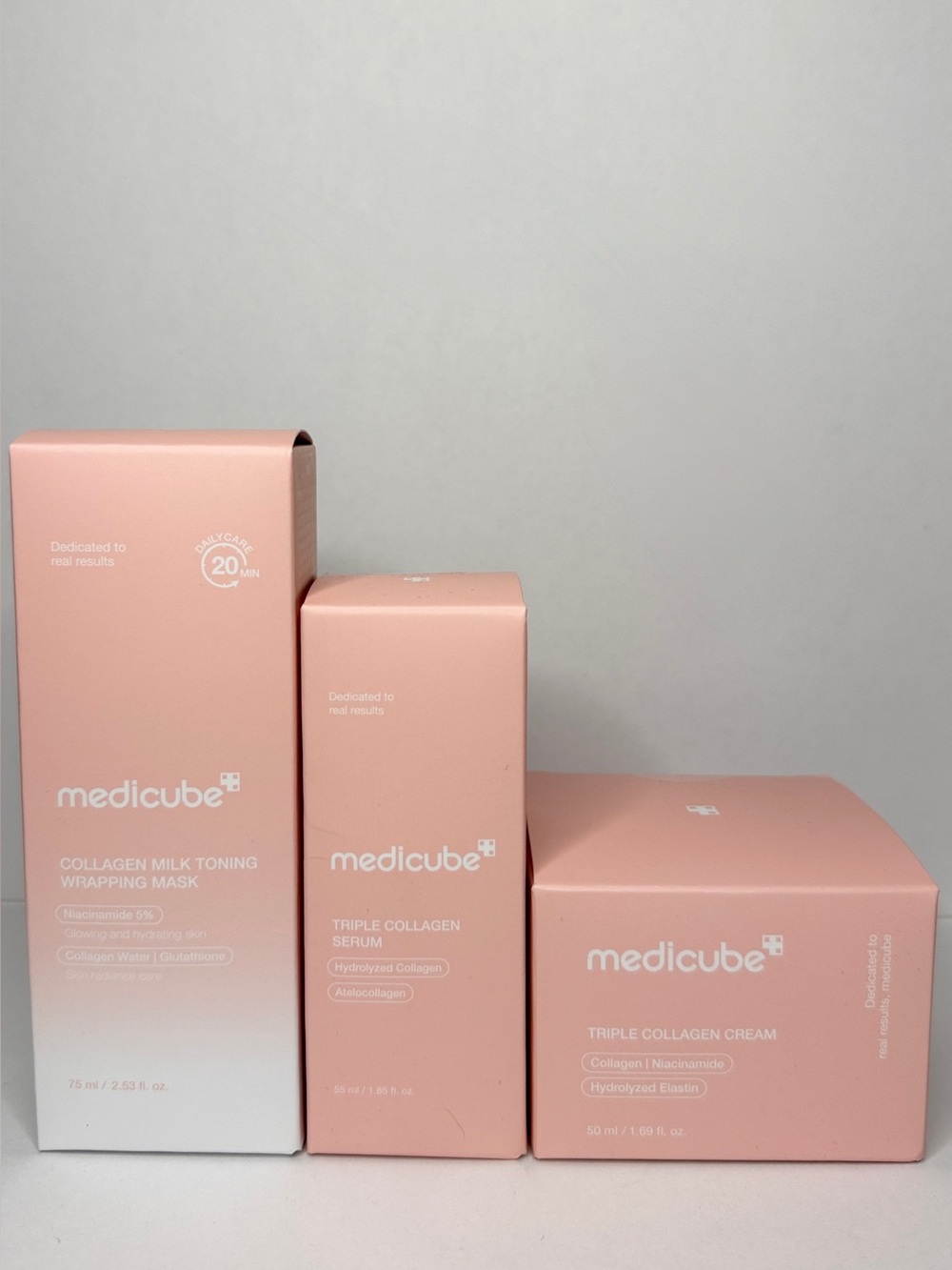 ✨ MEDICUBE Triple Collagen Skincare Set | Serum + Cream + Milk Toning Mask | NEW